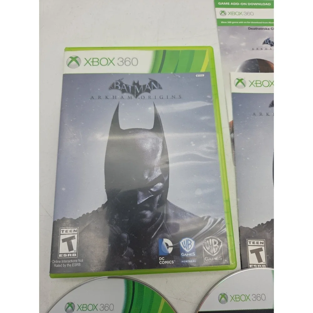 Batman: Arkham Origins (Microsoft Xbox 360, 2013) 2 Disc - Complete CIB- Tested